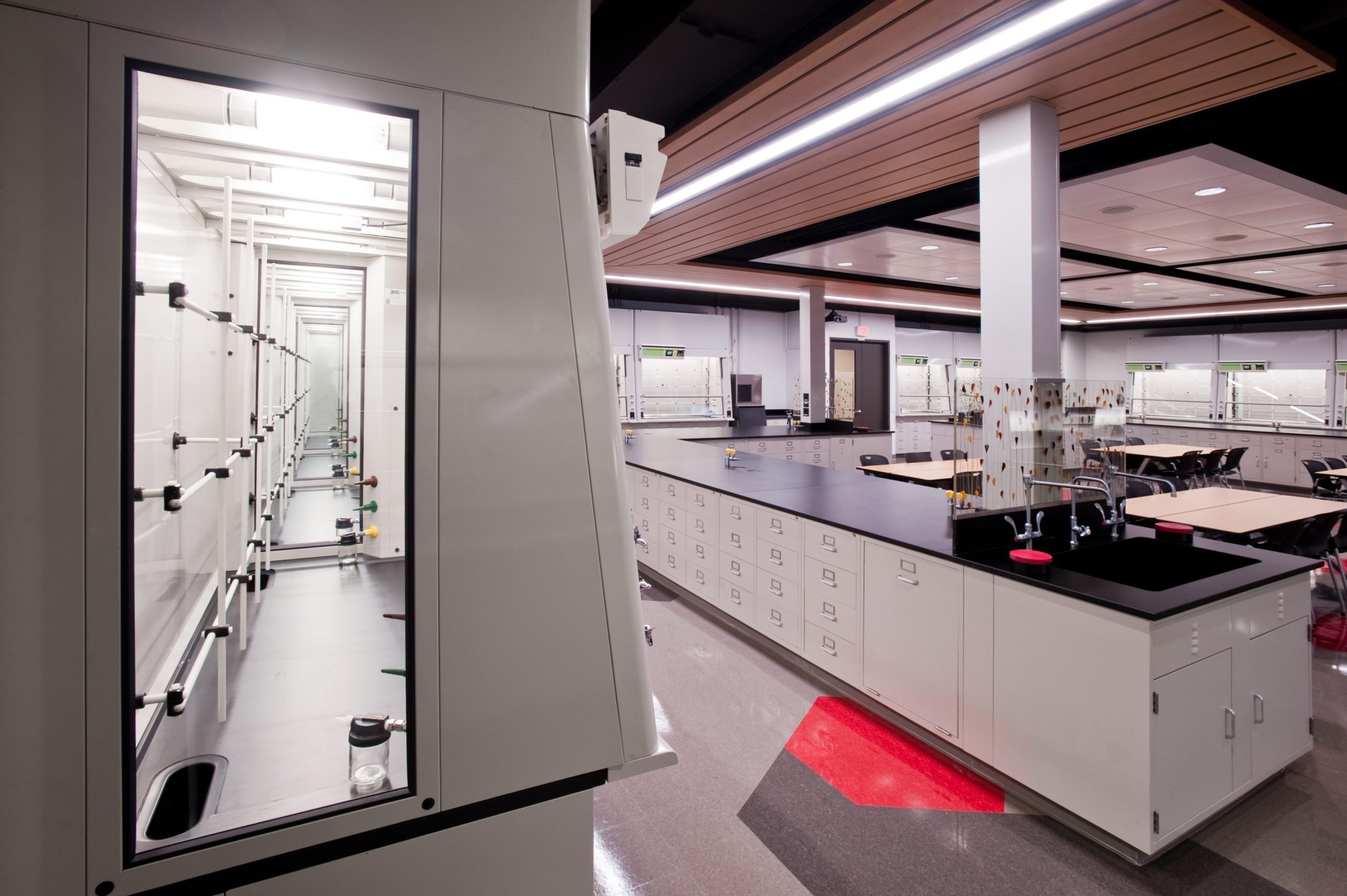 Integrating Ducted & Filtered Ductless Fume Hoods = Total Lab Efficiency & Safety